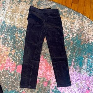 Pull-on velvety corduroy treggings size 6